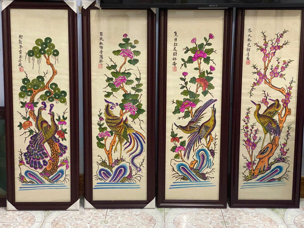 TRANH TỨ BÌNH (XUÂN - HẠ - THU - ĐÔNG)